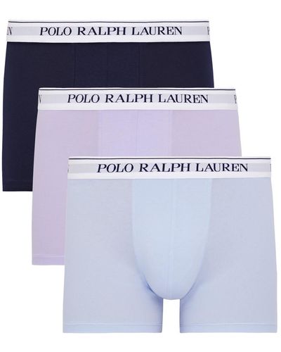 Polo Ralph Lauren Stretch-cotton Boxer Briefs - Blue