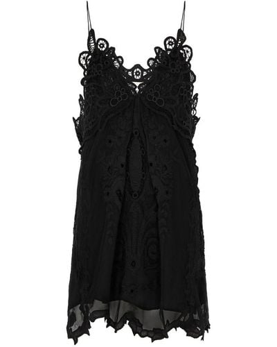 Isabel Marant Virginia Lace Mini Dress - Black
