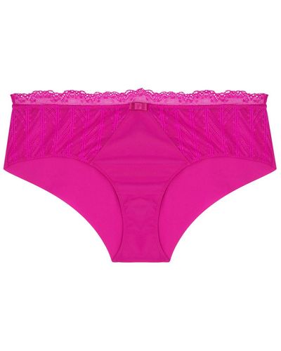 Simone Perele Canopee Lace-Panelled Briefs - Pink