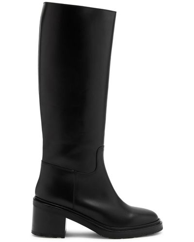 LEGRES Riding 50 Leather Knee-high Boots - Black