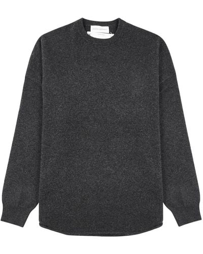 Extreme Cashmere N°53 Crew Hop Cashmere-blend Sweater - Black