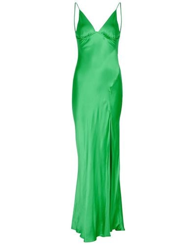 Bec & Bridge Ren Satin Maxi Dress - Green