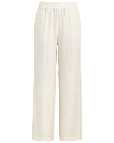 Victoria Beckham Logo-Jacquard Woven Trousers - White