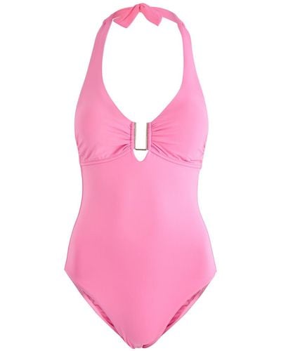 Melissa Odabash Tampa Halterneck Swimsuit - Pink