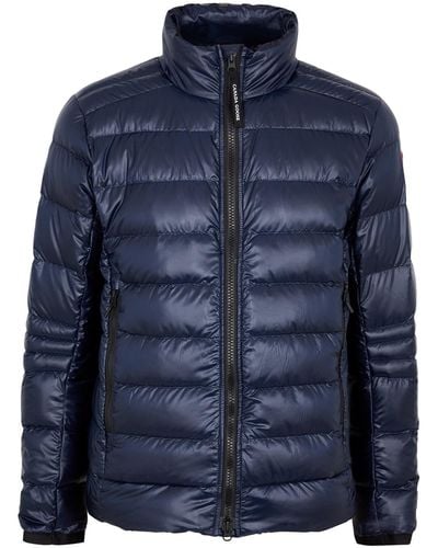 Canada Goose Crofton Quilted Shell Jacket , Designer Shell Jacket - Blue