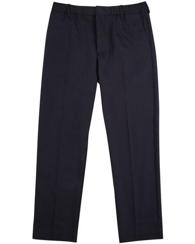 NN07 Billie Tapered Cotton-blend Pants - Blue
