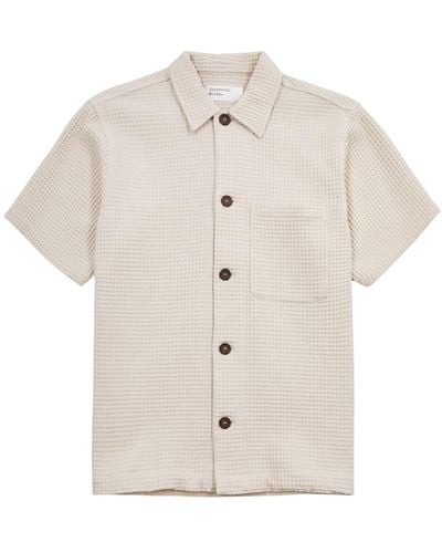 Universal Works Tech Waffle-Knit Cotton Shirt - Natural
