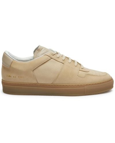 Common Projects Decades Paneled Leather Sneakers - Brown