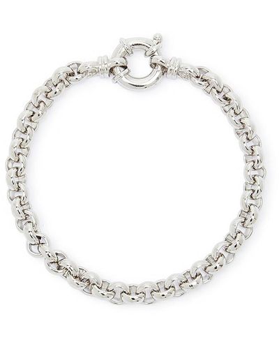 Tom Wood Rolo Sterling Chain Bracelet - White