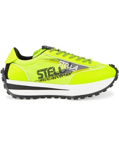 Stella McCartney Reclypse Neon Yellow Nylon Sneakers
