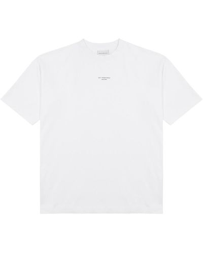 Drole de Monsieur Nfpm Printed Cotton T-Shirt - White