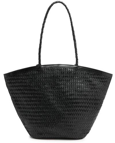 Bembien Marcia Woven Leather Tote - Black