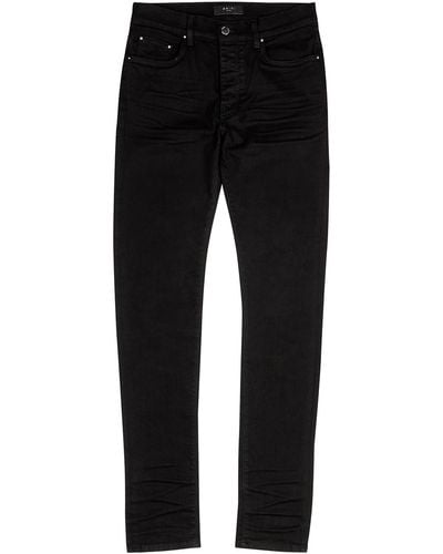 Amiri Stack Distressed Skinny Jeans - Black