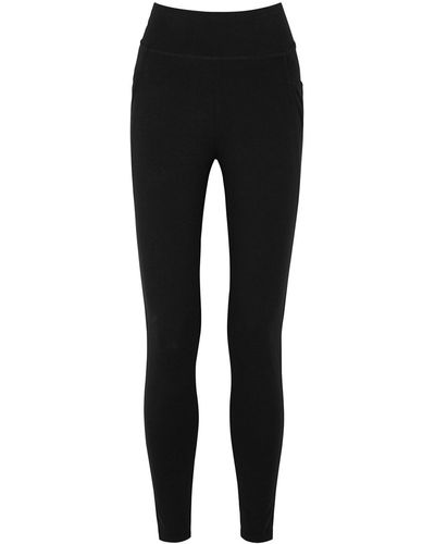 Eileen Fisher Stretch-cotton leggings - Black