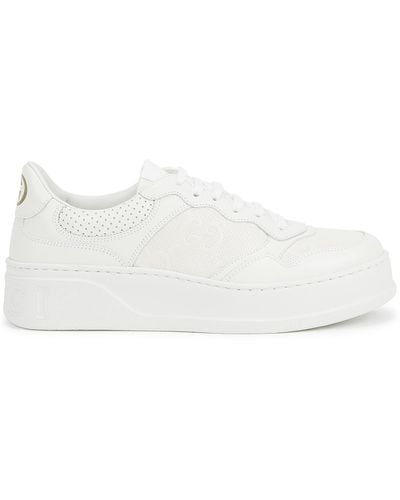 Gucci Chunky B Leather Trainers - White