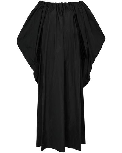 Stella McCartney Cape-Effect Taffeta Maxi Dress - Black