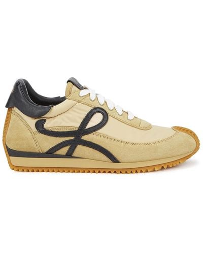 Loewe Flow Runner Sand Panelled Trainers - Natural