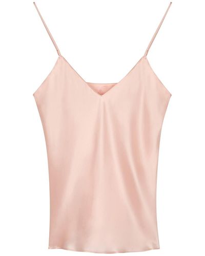 Simone Perele Dream Silk Camisole Top - Pink