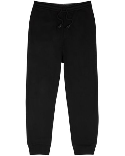 Loewe Logo-embroidered Cotton Joggers - Black