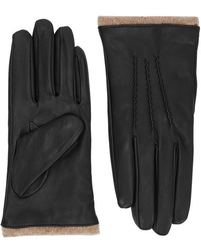 Dents Loraine Leather Gloves - Black