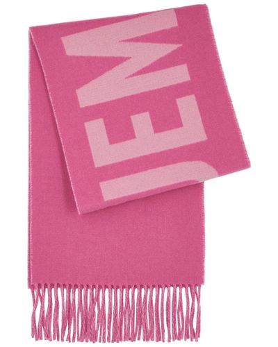 Jacquemus Le Écharpe Logo-intarsia Wool Scarf - Pink