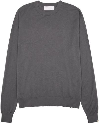 Extreme Cashmere N°233 Class Cashmere-Blend Sweater - Gray