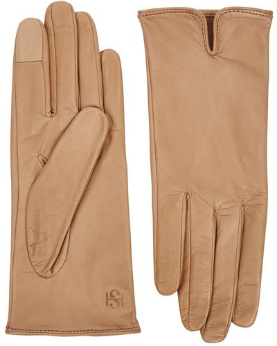 Handsome Stockholm Essentials Leather Gloves - Natural