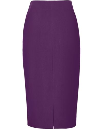 Winser London Midi Miracle Pencil Skirt - Purple