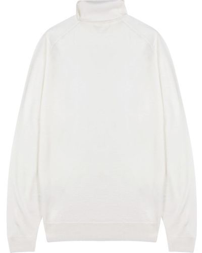 John Smedley Cherwell Wool Sweater - White