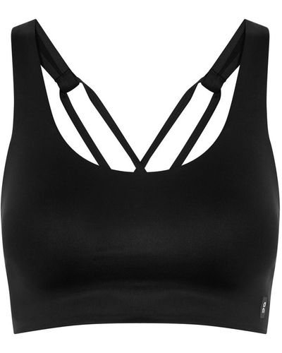 On Shoes Active Stretch-Jersey Bra Top - Black