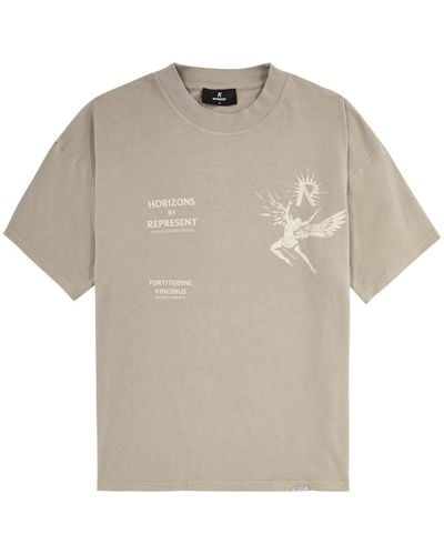 Represent Icarus Printed Cotton T-shirt - White