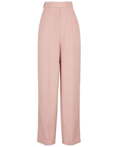 Petar Petrov Back To Town Wide-Leg Trousers - Pink