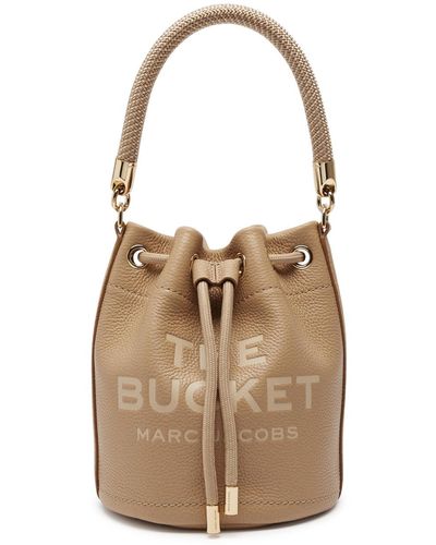 Marc Jacobs The Bucket Leather Bucket Bag - Natural