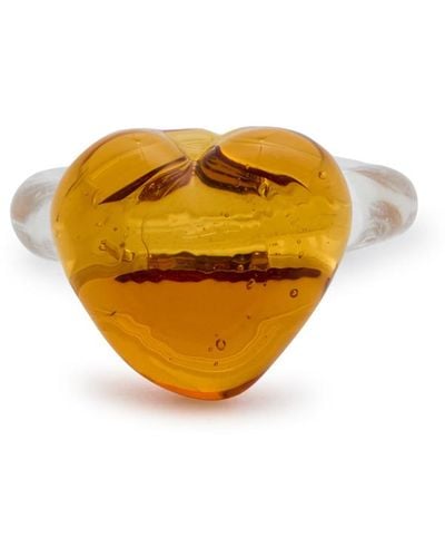 SANDRALEXANDRA Xl Love Glass Ring - Yellow