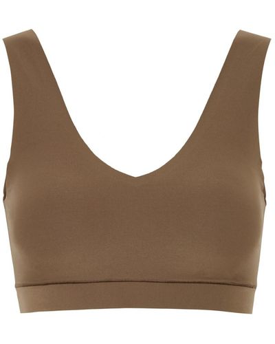 Chantelle Soft Stretch Padded Soft-Cup Bra - Brown