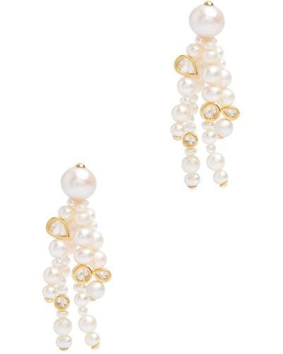 Completedworks The Bay Of Thoughts Drop Earrings - White