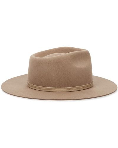 Lack of Color Zulu Taupe Wool Felt Fedora - Natural