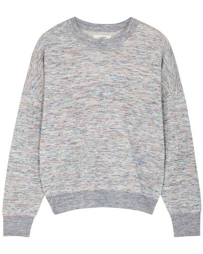 Isabel Marant Marisans Space-dyed Knitted Jumper - Grey