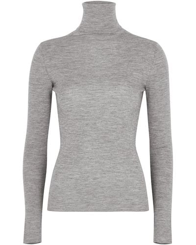 Day Birger et Mikkelsen Sierra Roll-Neck Wool Sweater - Gray