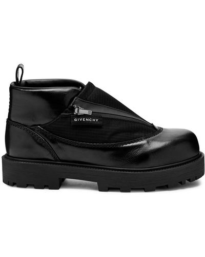 Givenchy Storm Leather Ankle Boots - Black