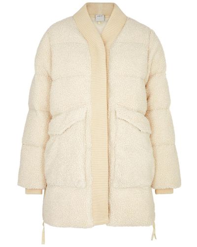 Varley Wynn Quilted Fleece Coat - Natural