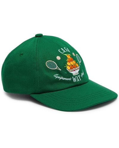 Casablancabrand Casaway Embroidered Cotton Cap - Green