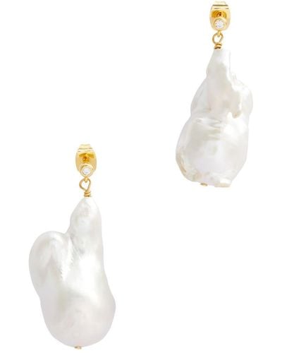 Anni Lu Upcycled Baroque Earring - White