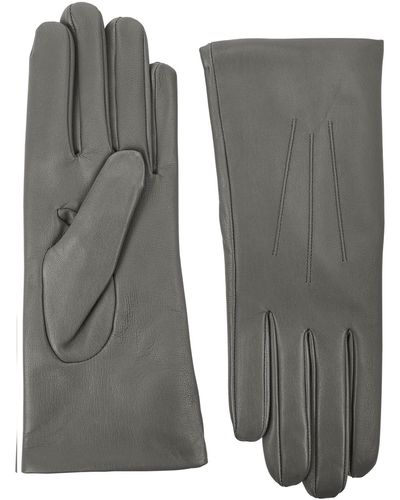 Dents Isabelle Leather Gloves - Gray