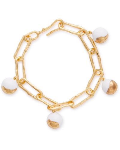 Joanna Laura Constantine Wave Gold-plated Charm Bracelet - Metallic