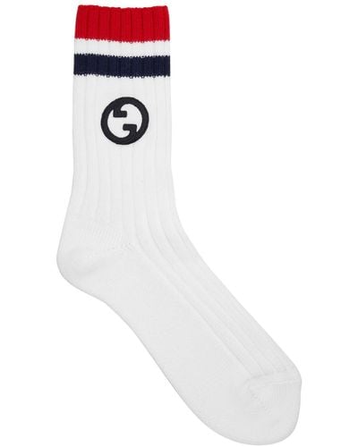 Gucci GG Logo Socks - White