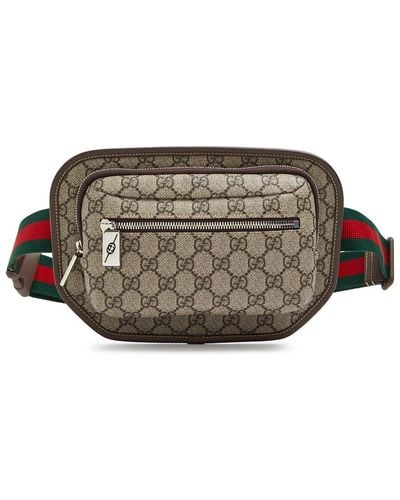 Gucci gg Supreme Monogrammed Belt Bag - Grey