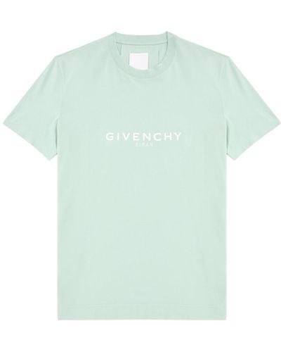 Givenchy Reverse Logo-Print Cotton T-Shirt - Green