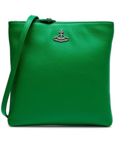 Vivienne Westwood Squire Faux Leather Cross-body Bag - Green