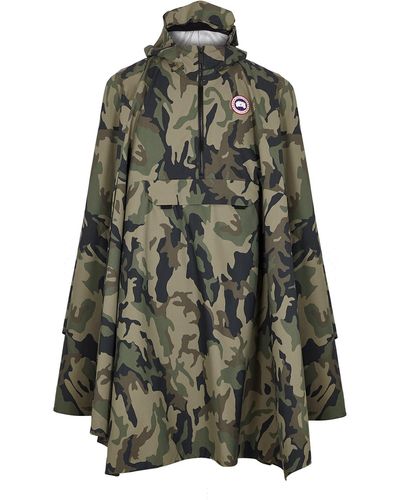 Canada Goose Field Camouflage Shell Poncho - Gray